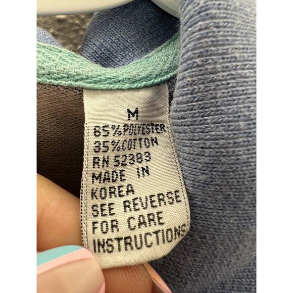 Vintage Mens Shirt Size Medium Pacific Coast Highway Blue Short Sleeve Polo - Picture 6 of 12